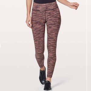 Lululemon Wunder Under High Rise 7/8 Tight Warp Speed 4